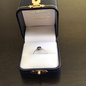 14K White Gold Ring.size 7